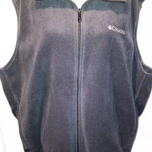 Columbia Charcoal Sleeveless Fleece Vest